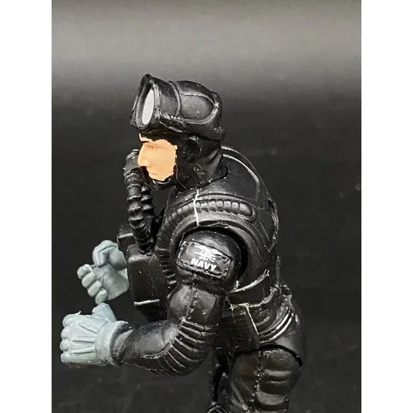 Excite US Navy Seal Figure Boat Raft Chap Mei Action Scuba Gear Camera - Picture 4 of 16